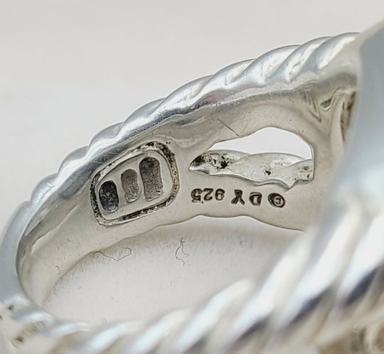 David Yurman Albion 14mm Hematite Diamond Ring