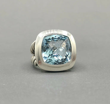 David Yurman Albion 14mm Sky Blue Topaz Ring