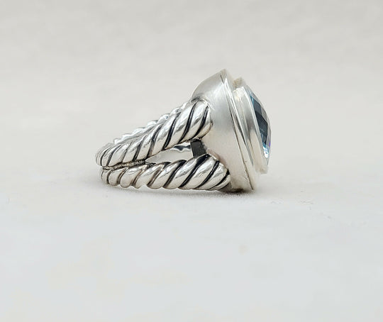 David Yurman Albion 14mm Sky Blue Topaz Ring