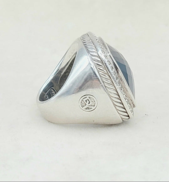 David Yurman Albion 20mm Hematite & Diamond Ring