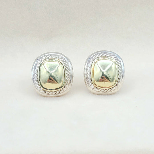 David-Yurman-Albion-Gold-Dome-Earrings Large