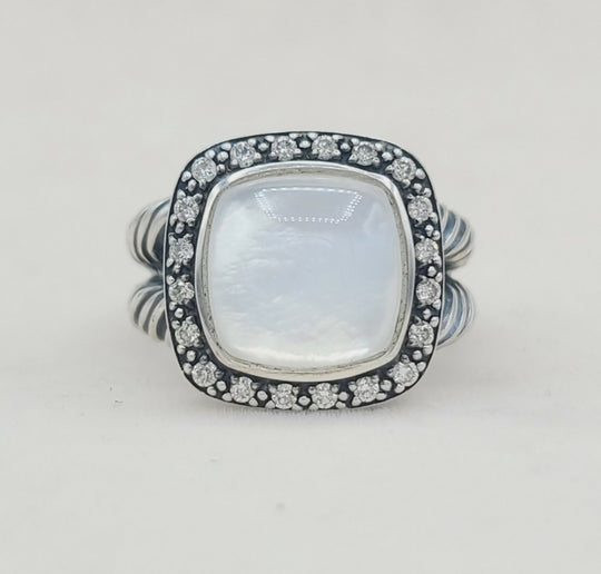 David Yurman Albion Moonlight Ice Moonstone Ring – Diamond