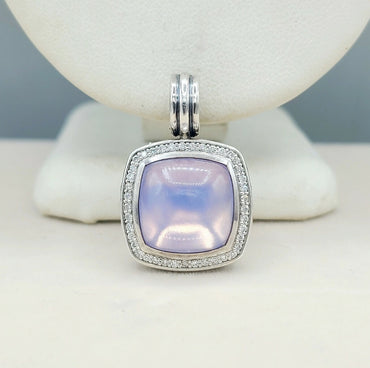 David Yurman Albion Pendant 14mm Lavender Moon Quartz
