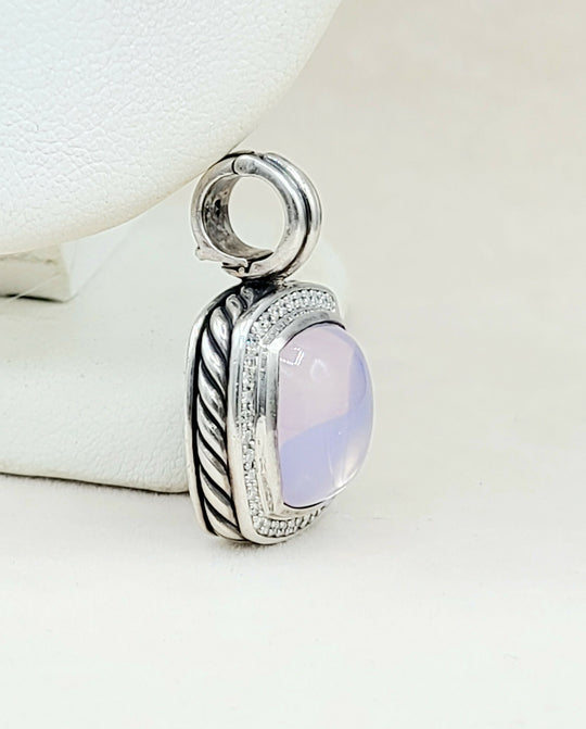 David Yurman Albion Pendant 14mm Lavender Moon Quartz