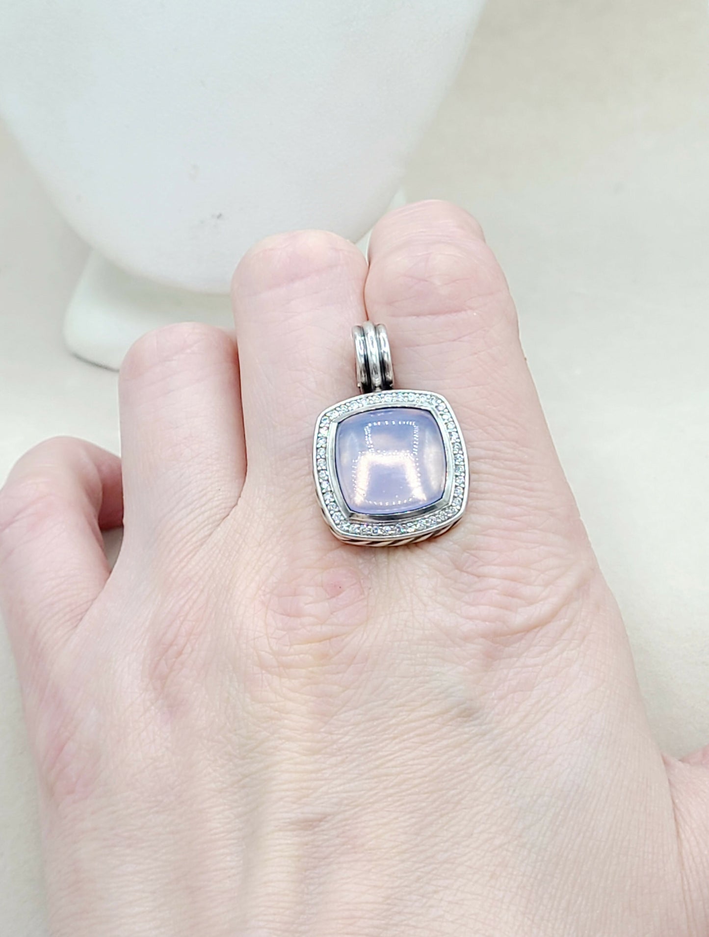 David Yurman Albion Lavender Moon Quartz Pendant | Certified Pre-Owned AYW Luxury #