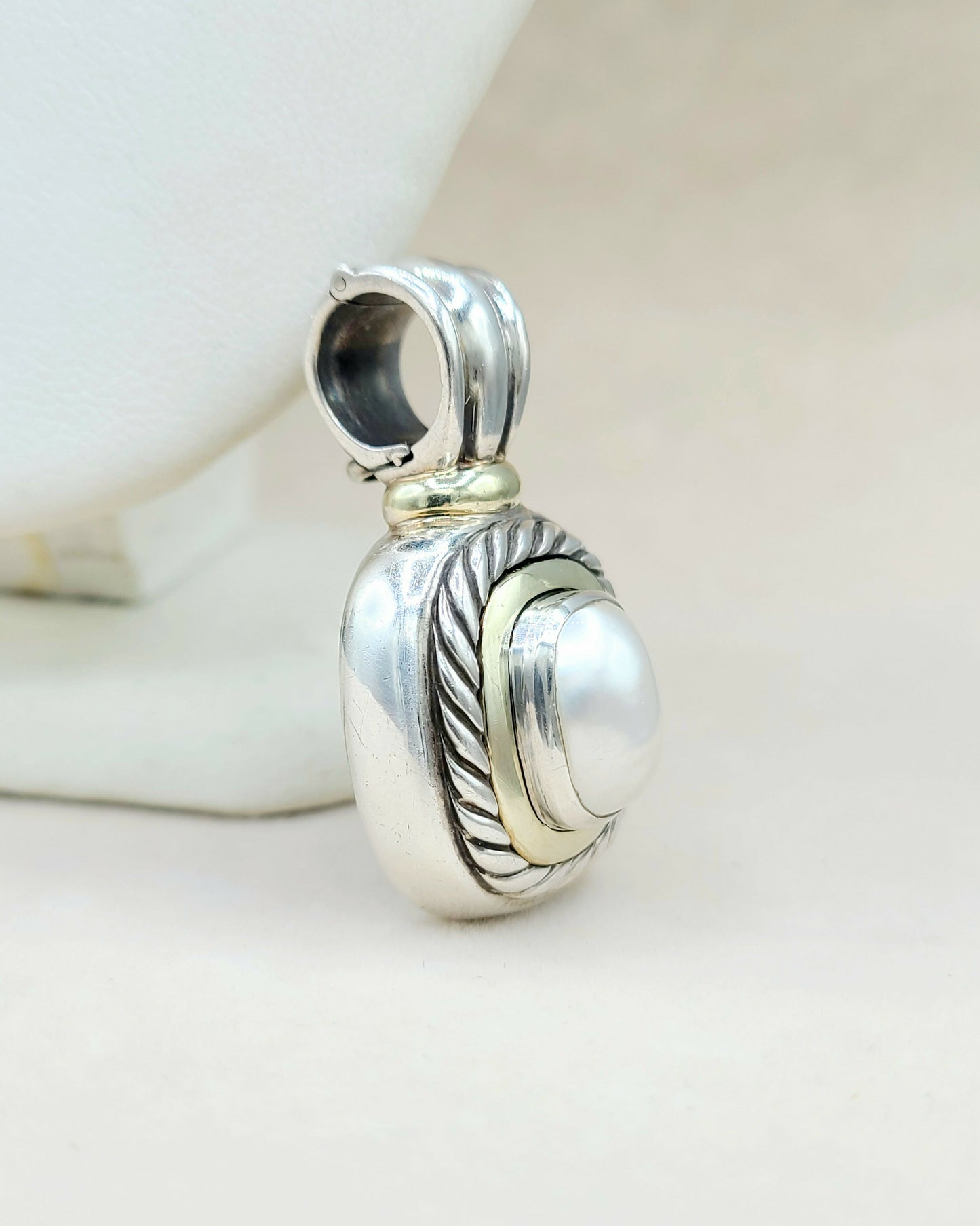 David Yurman Large Albion Mabe Pearl Pendant | Certified Pre-Owned AYW Luxury #