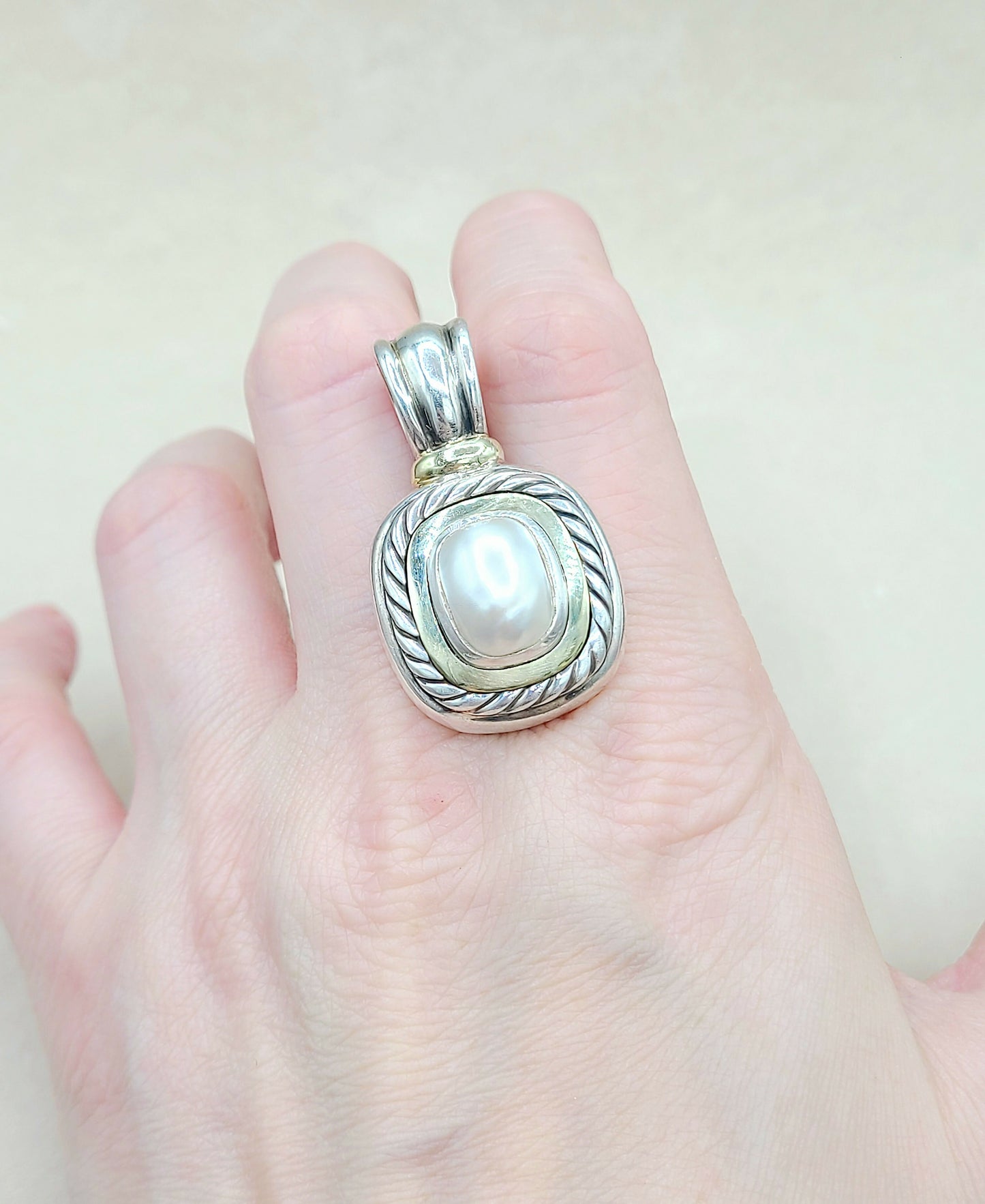 David Yurman Large Albion Mabe Pearl Pendant | Certified Pre-Owned AYW Luxury #