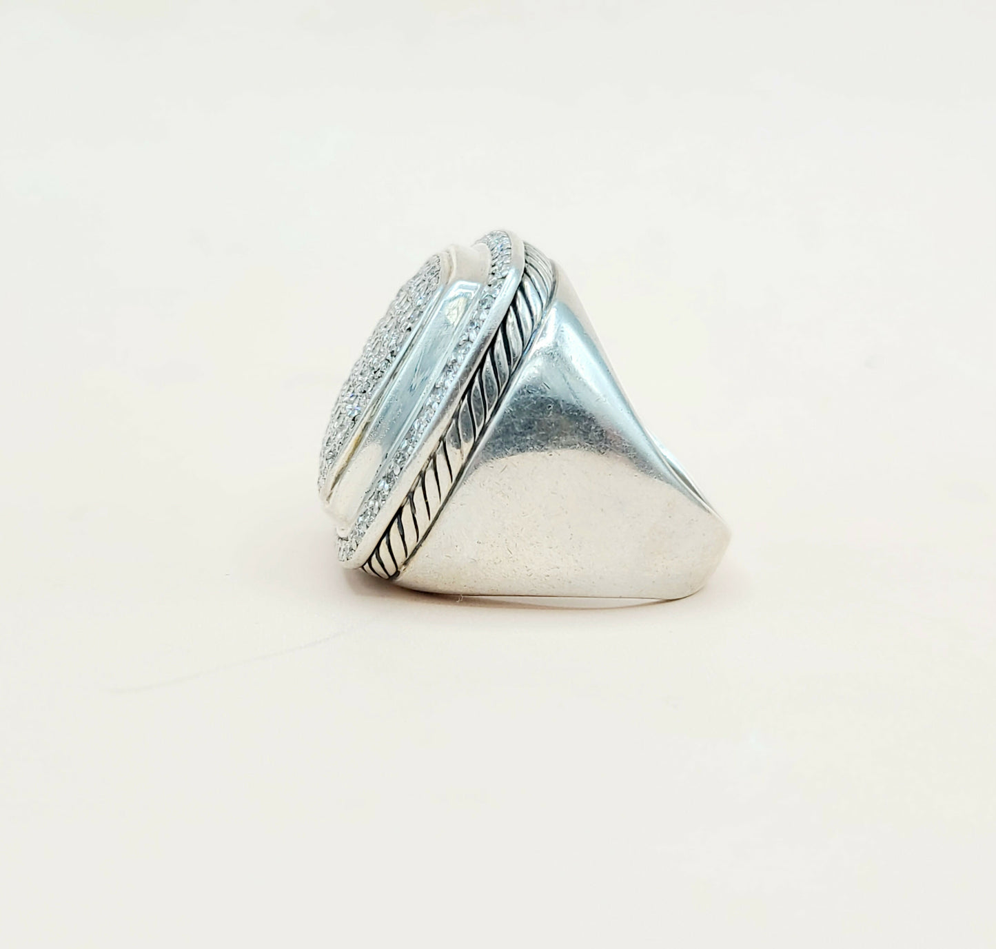 David Yurman Albion 20mm Pavé Diamond Ring | Certified Pre-Owned AYW Luxury #