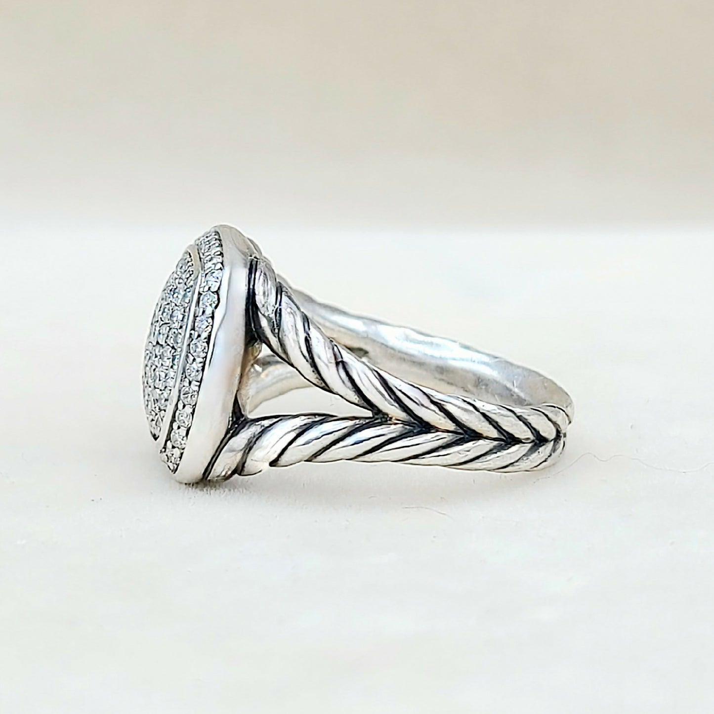 David Yurman Albion Ring Pavé Diamonds #