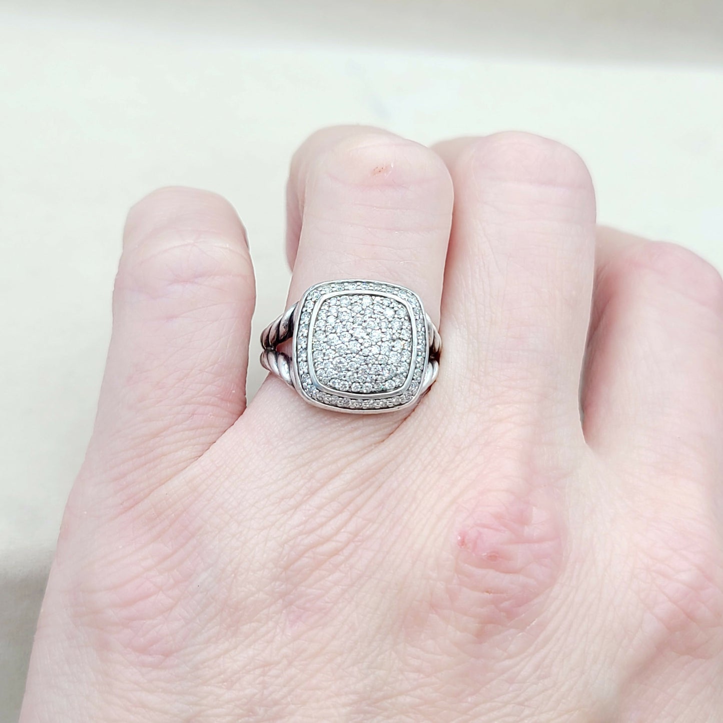 David Yurman Albion Ring Pavé Diamonds #