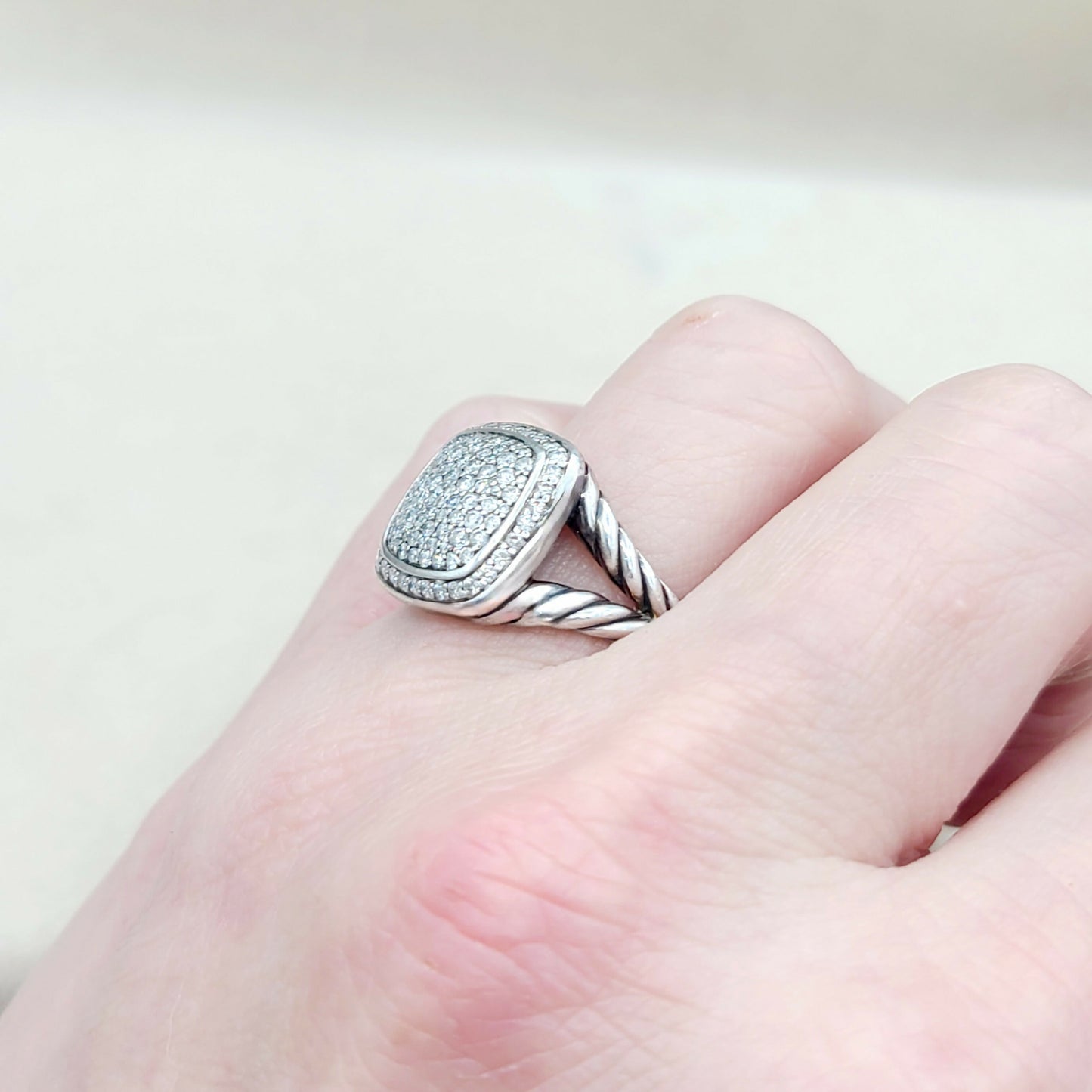 David Yurman Albion Ring Pavé Diamonds #