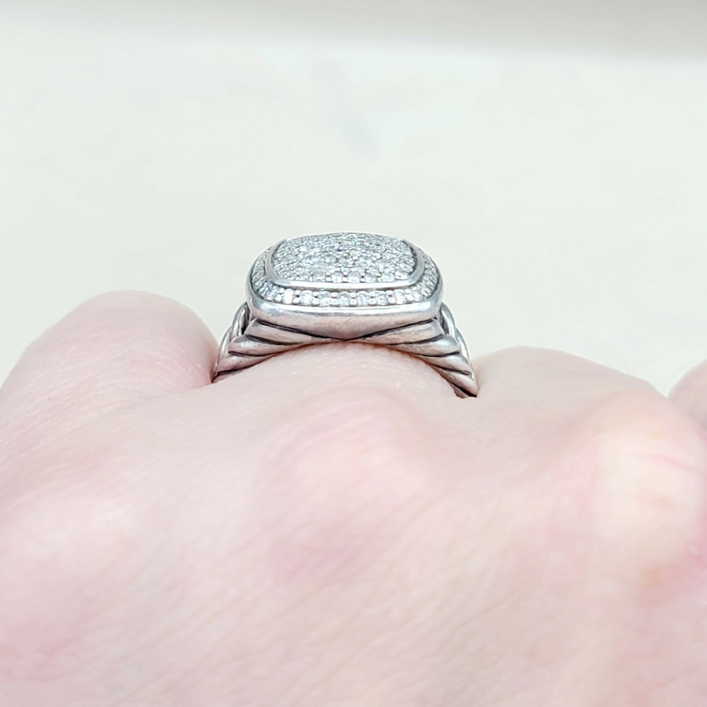 David Yurman Albion Ring Pavé Diamonds #