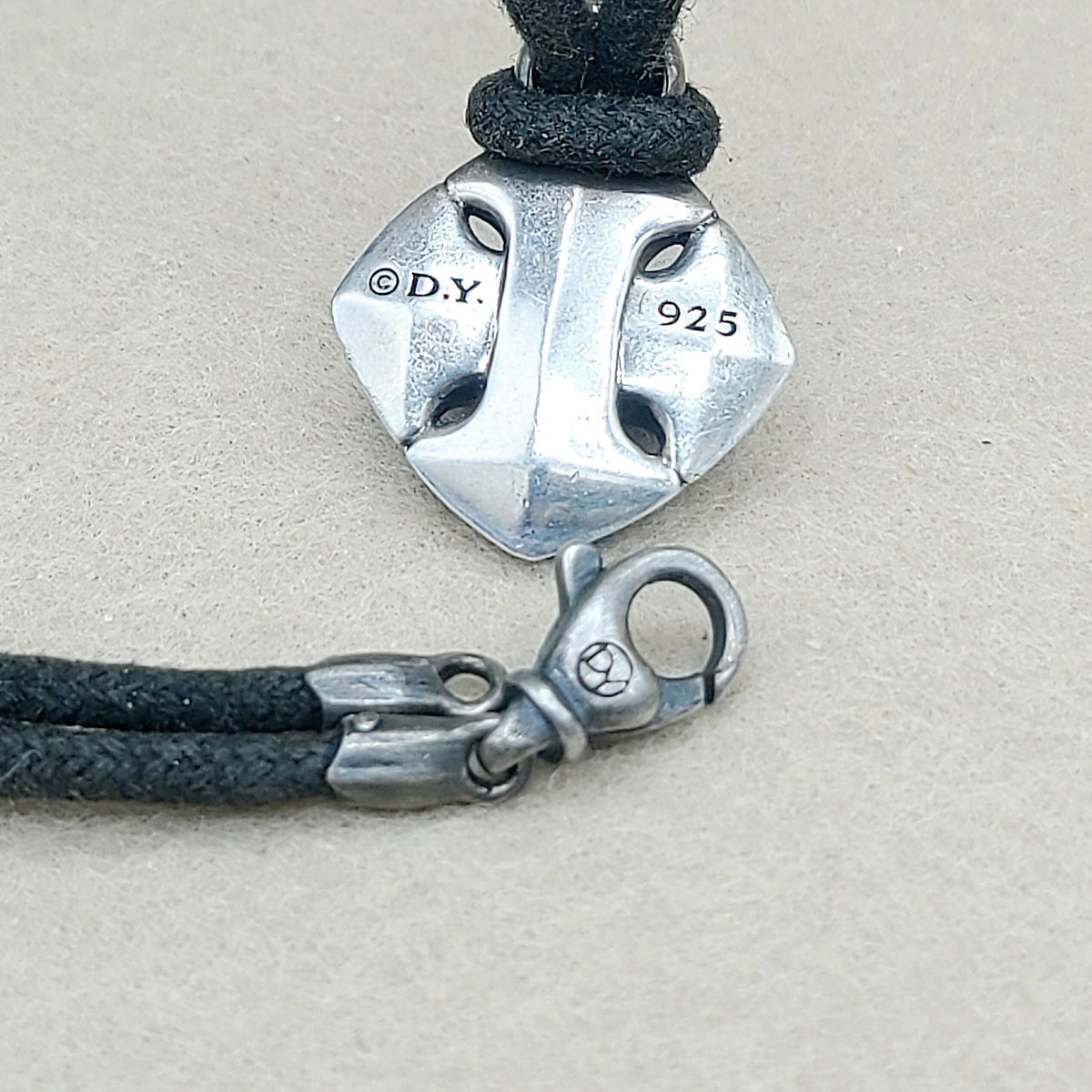 David Yurman Armory Cushion Pendant Necklace