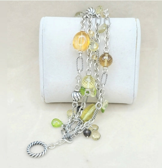 David Yurman Bijoux 4-Strand MultiGem Bracelet