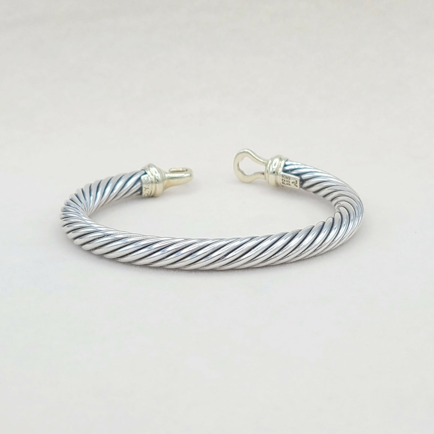 David Yurman 7mm Buckle Bracelet with 14K Gold | Certified Pre-Owned #