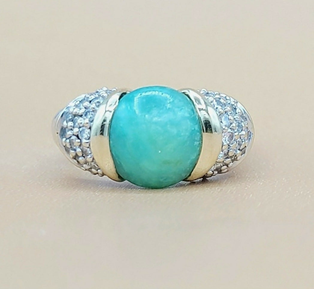 David Yurman Capri Ring – 10mm Peruvian Opal AYW Luxury #