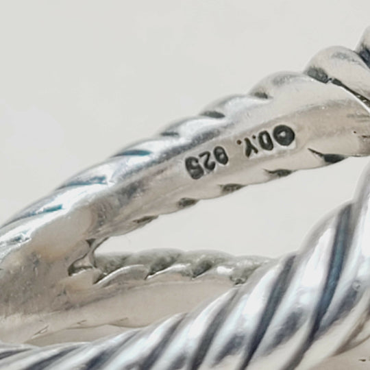 David Yurman Cerise Moonlight Ice Ring – Pearl & Diamonds