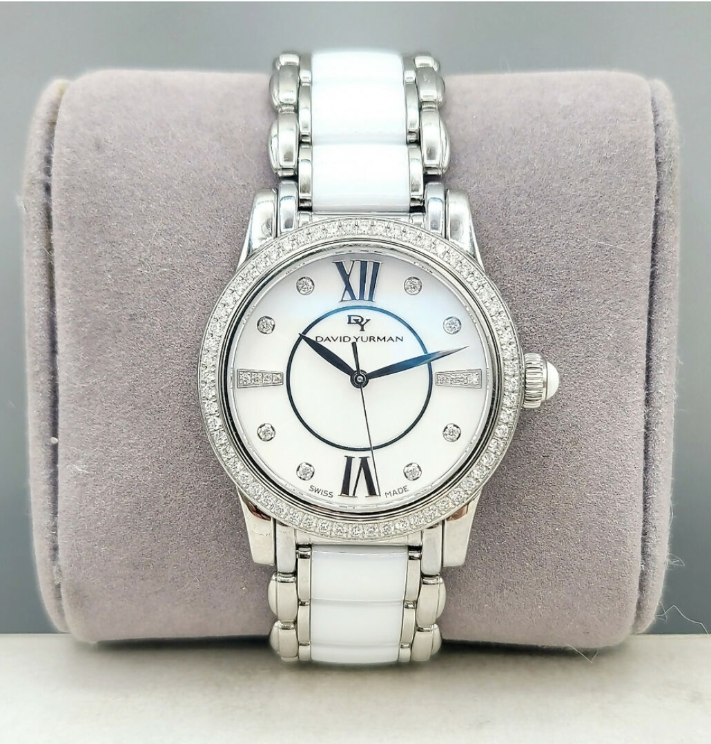 David Yurman Classic Quartz Diamond Bezel Watch | Certified Pre-Owned AYW Luxury #