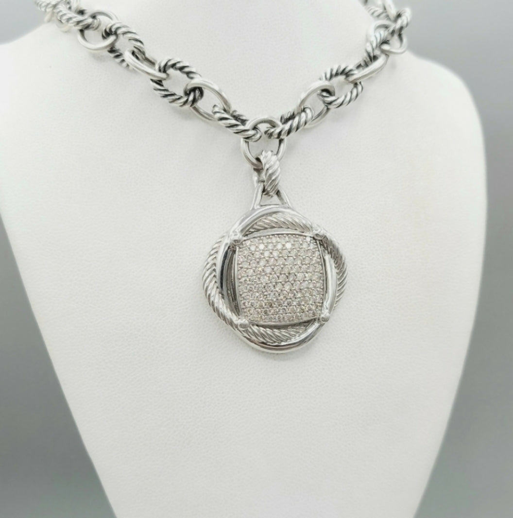 David Yurman Infinity Large Pendant – Diamonds AYW Luxury #