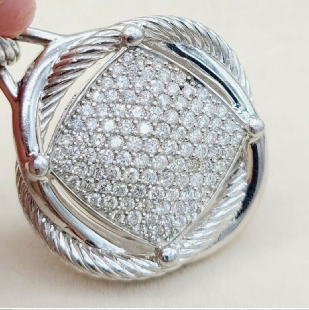 David Yurman Infinity Large Pendant – Diamonds AYW Luxury #