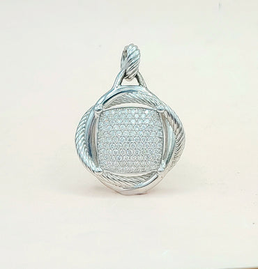 David Yurman Infinity Pendant Large with Diamonds