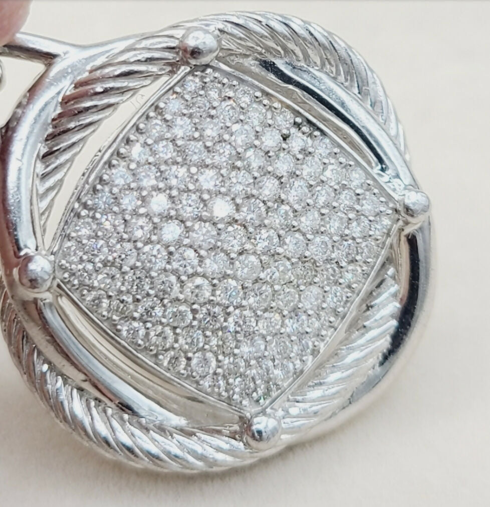 David Yurman Infinity Large Pendant With Diamonds