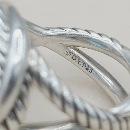 David Yurman Infinity Ring 11mm Blue Topaz