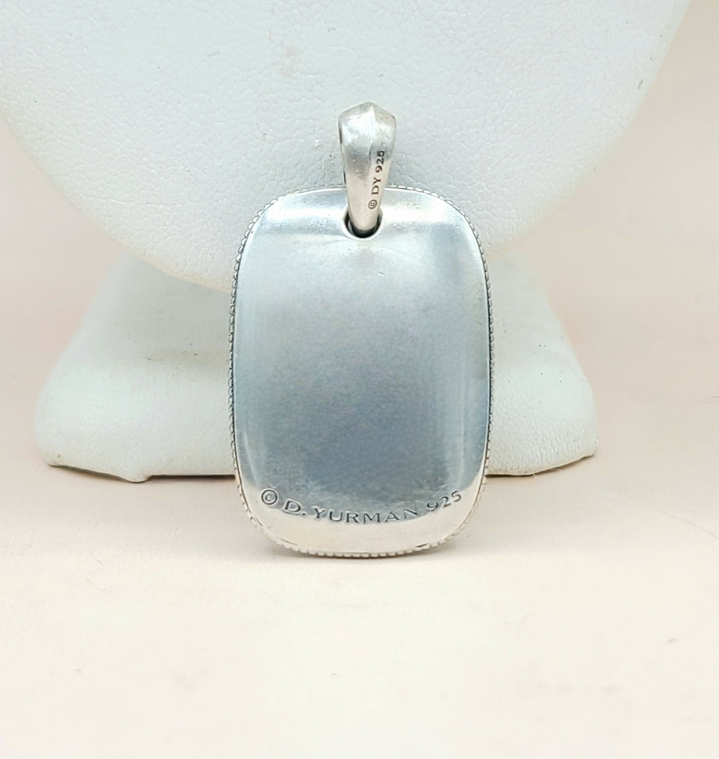 David Yurman Large Sky Silver Pendant Tablet | Certified Pre-Owned AYW Luxury #