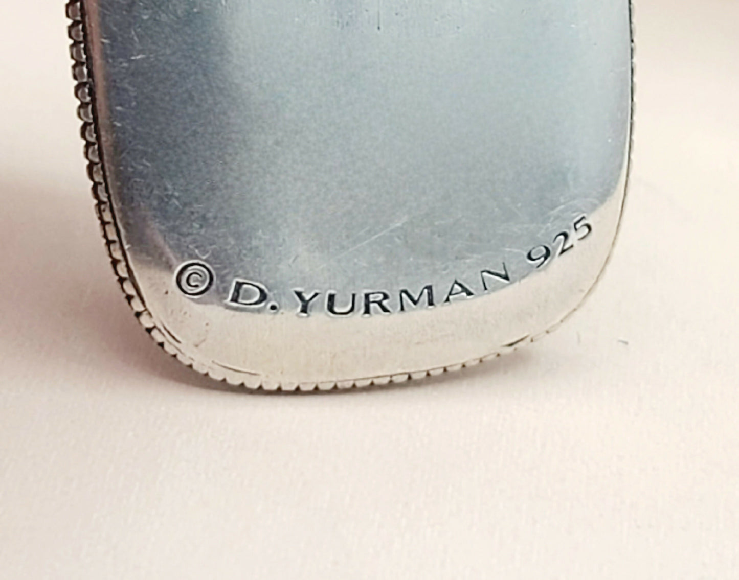 David Yurman Large Sky Silver Pendant Tablet | Certified Pre-Owned AYW Luxury #