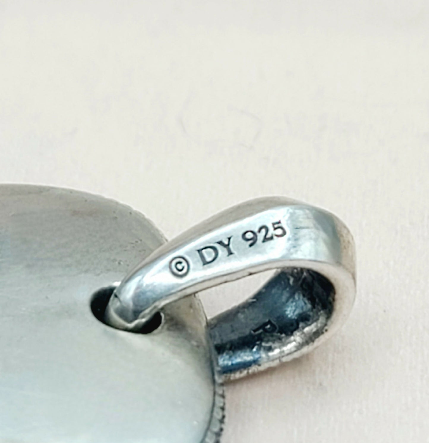 David Yurman Large Sky Silver Pendant Tablet | Certified Pre-Owned AYW Luxury #