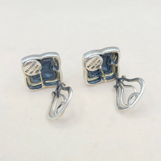 David Yurman Large Thoroughbred Quatrefoil Earrings