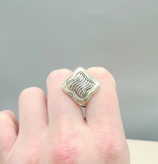 David Yurman Large Thoroughbred Quatrefoil Earrings