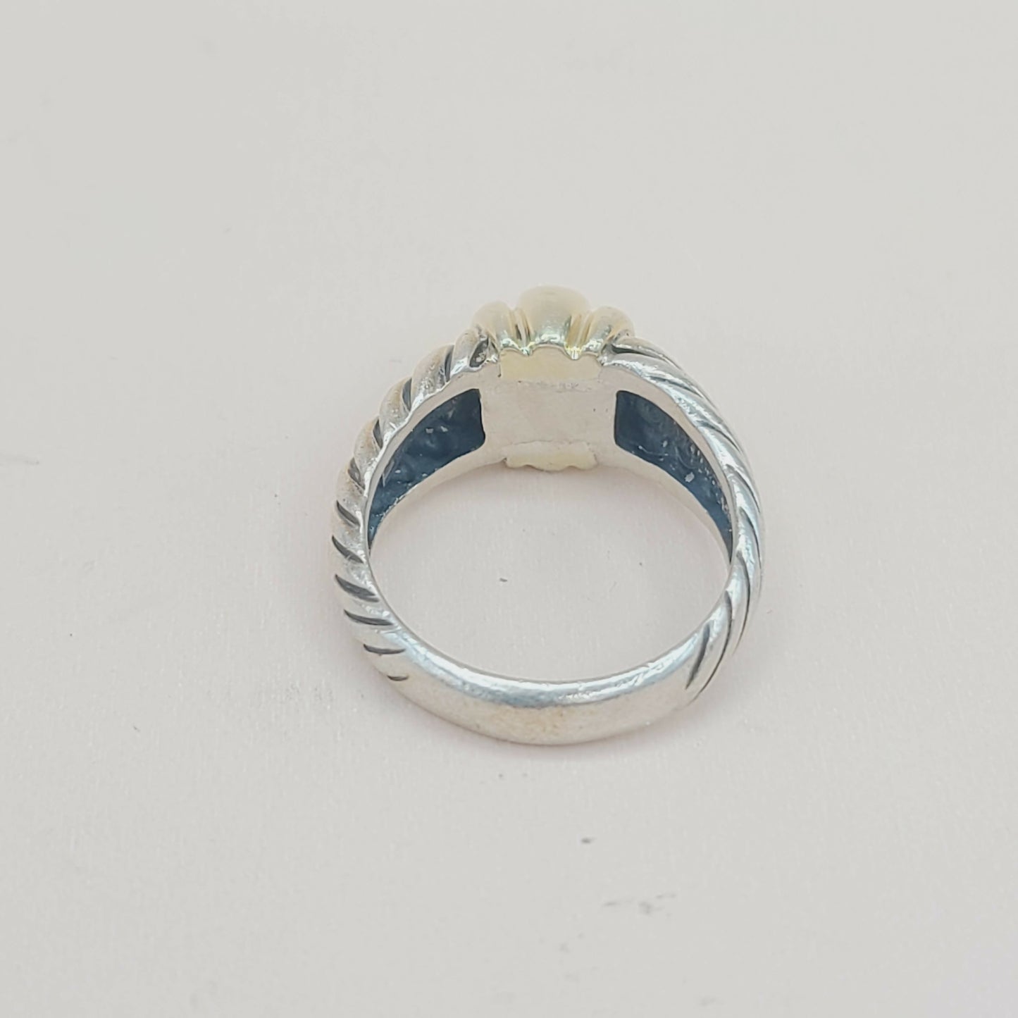 David Yurman Metro Dome Ring Silver & Gold | Certified Pre-Owned #