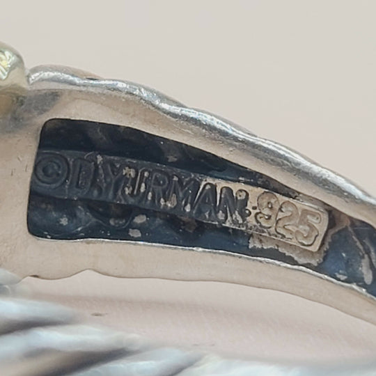 David Yurman Metro Dome Ring With Gold