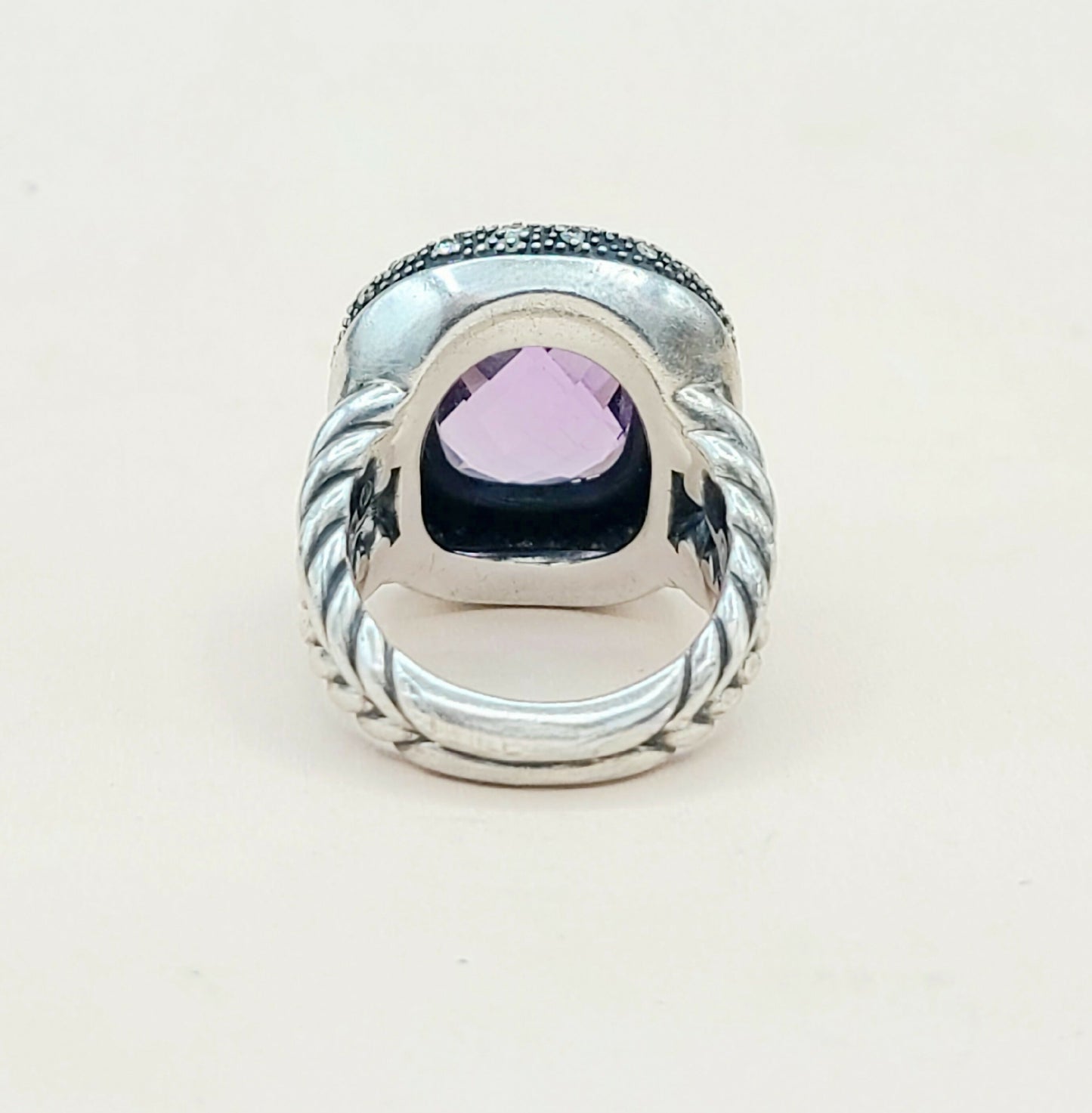 David Yurman Midnight Melange Ring With Amethyst And Diamonds