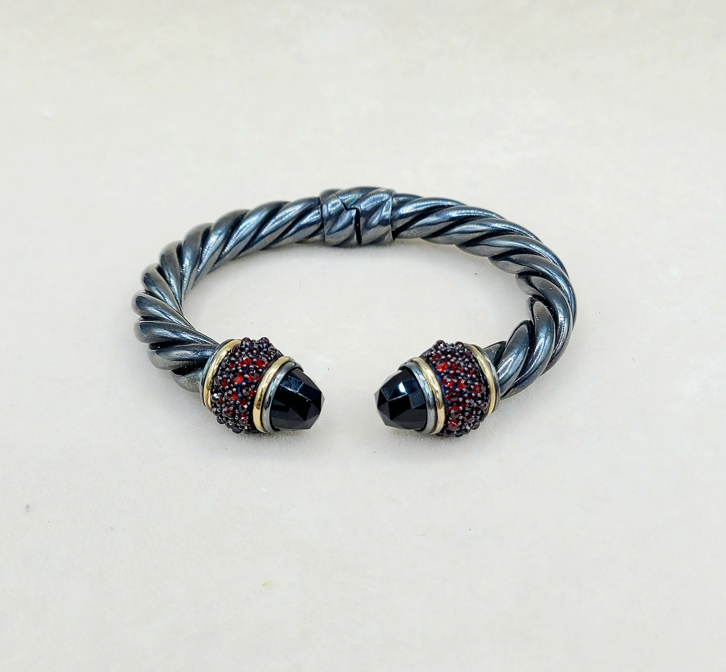 David Yurman Osetra Berries Black Onyx Bracelet | Certified Pre-owned AYW Luxury #