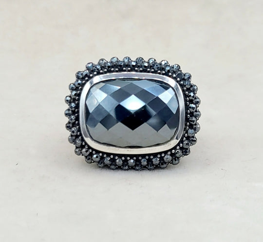 David Yurman-Osetra-Berries Ring-With-Hematite-