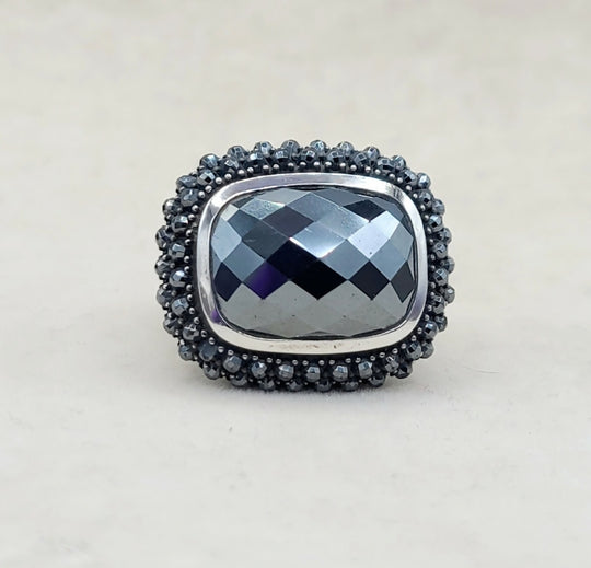 David Yurman-Osetra-Berries Ring-With-Hematite-