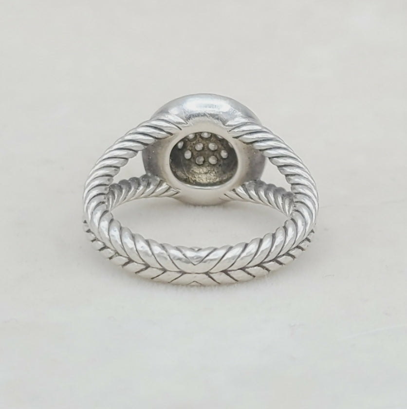 David Yurman Petite Cerise Pavé Diamond Ring | Certified Pre-Owned #