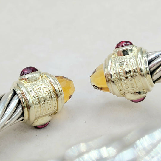 David Yurman Renaissance Bracelet 10mm Citrine & Iolite