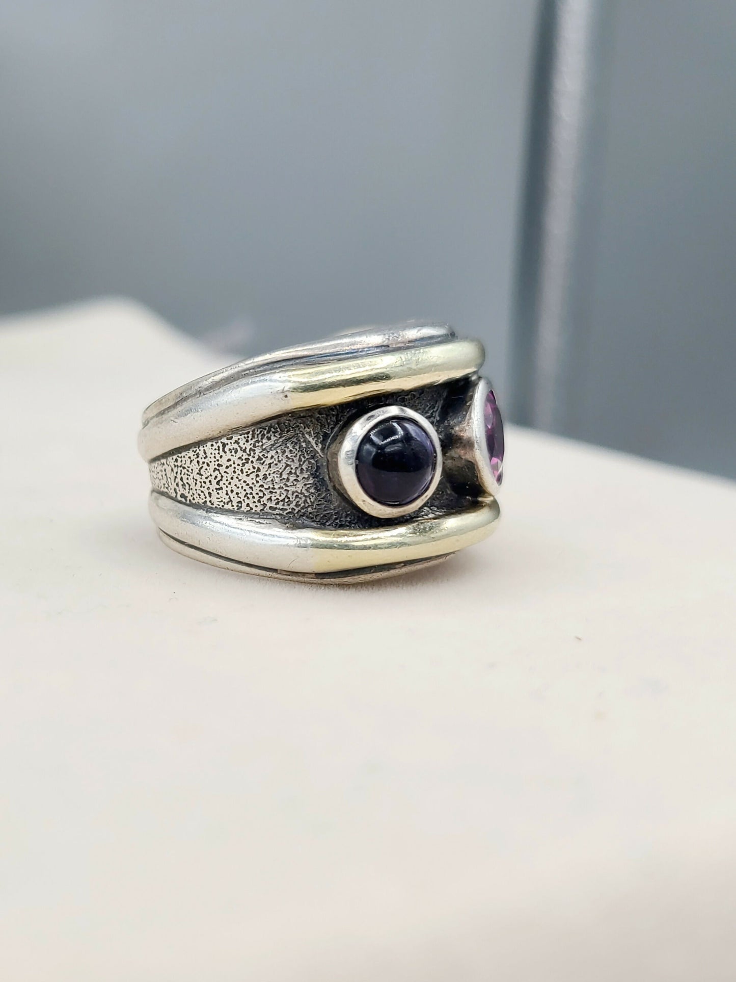 David Yurman Renaissance Ring Pink Tourmaline & Iolite AYW Luxury