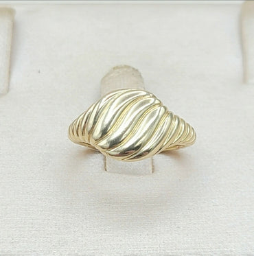David Yurman Sculpted Cable Pinky Ring – 18k Gold