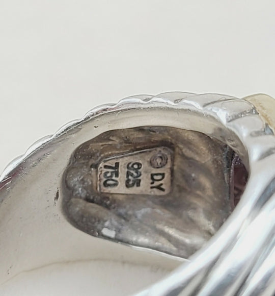 David Yurman Sculpted Waverly Garnet Ring