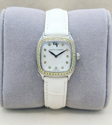 David Yurman Thoroughbred 25mm Watch Yellow Sapphire