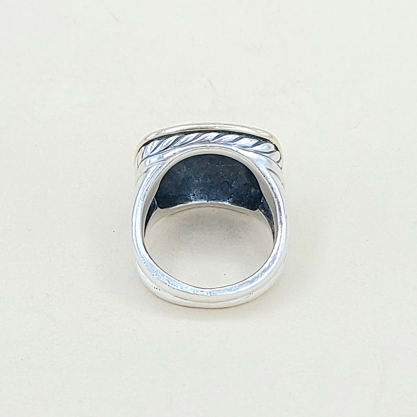 David Yurman Thoroughbred Albion Diamond Gold Ring | Certified Pre-Owned AYW Luxury #