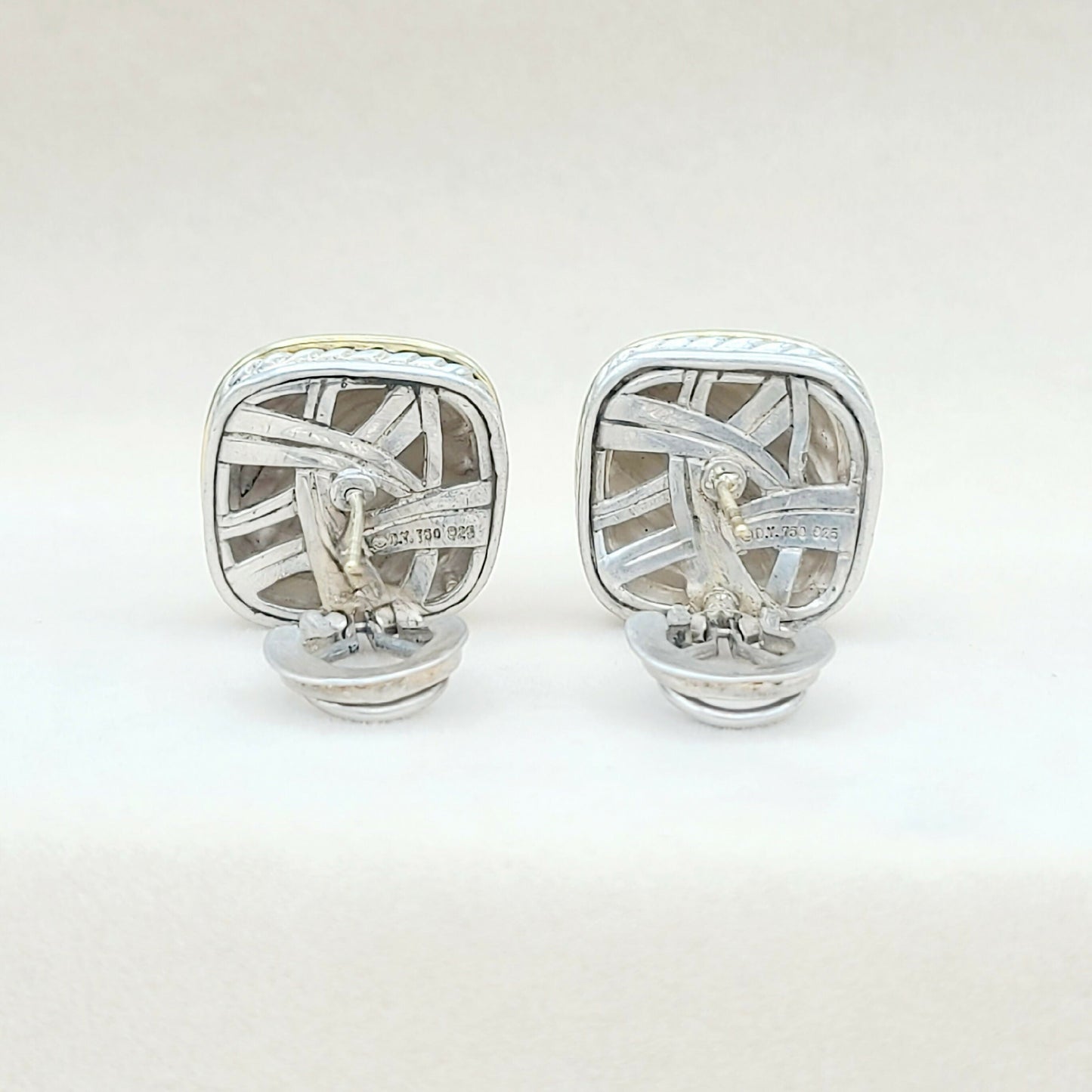 David Yurman Thoroughbred Sculpted Gold Earrings | Certified Pre-Owned AYW Luxury #