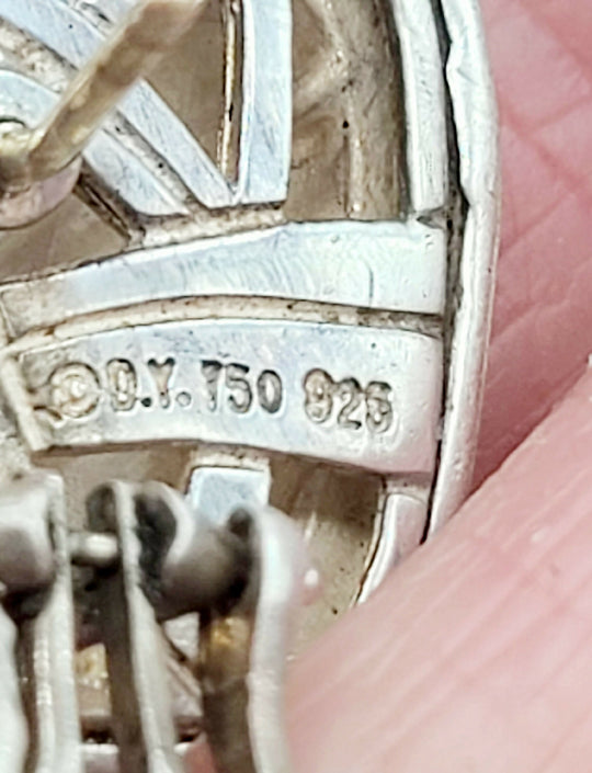 David Yurman Thoroughbred Sculpted Earrings With Gold