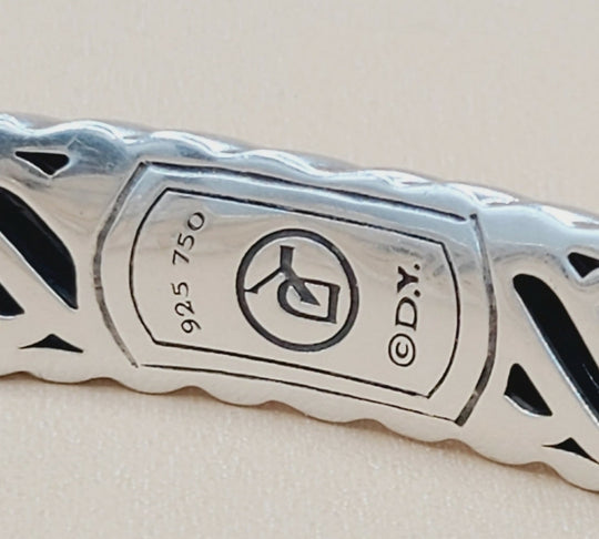 David Yurman Waverly Buckle Cable Bracelet 10mm Gold