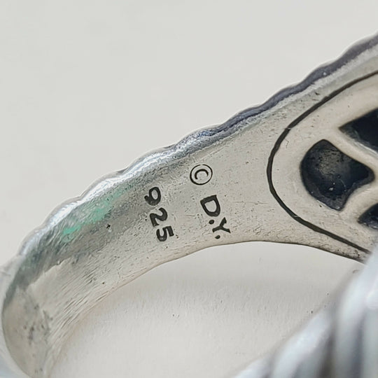 David Yurman Waverly Limited Ring – Green Onyx & Diamonds