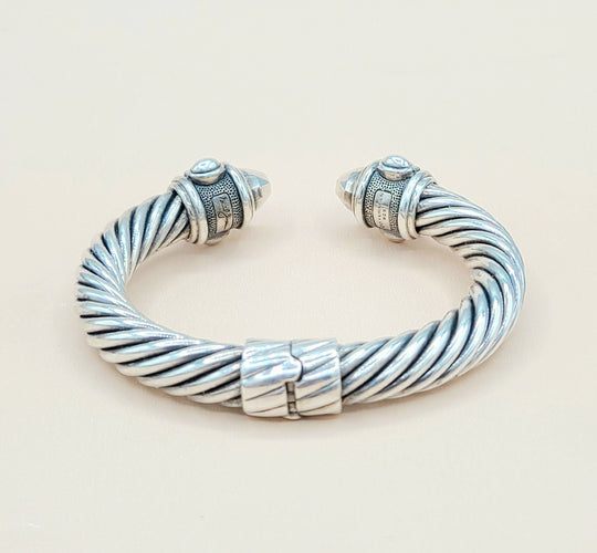 David Yurman 10mm Renaissance Sterling Silver Bracelet